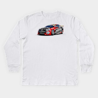 Holden 14 Supercup Racing Cartoon Kids Long Sleeve T-Shirt